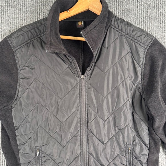 Bogner Fire + Ice Mens Jacket M/L Quilted Fleece Hybrid Black Outdoor Ski Core - Picture 1 of 11